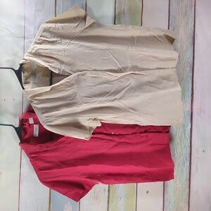 Jaclyn Smith Classic silk Blouse lot of 2